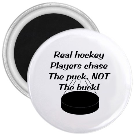 Chase The Puck 3  Magnet from ArtsNow.com Front