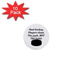 Chase The Puck 1  Mini Button (10 pack) 