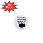 Chase The Puck 1  Mini Magnet (10 pack) 