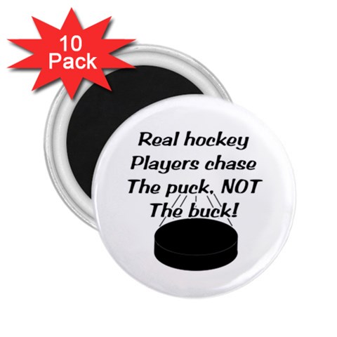 Chase The Puck 2.25  Magnet (10 pack) from ArtsNow.com Front