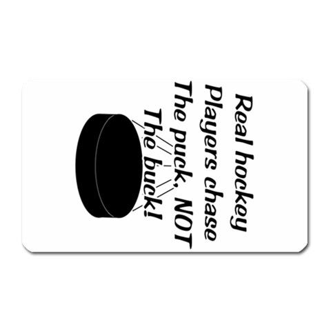 Chase The Puck Magnet (Rectangular) from ArtsNow.com Front