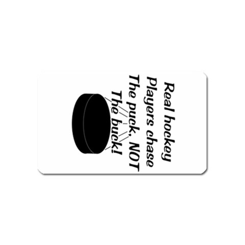 Chase The Puck Magnet (Name Card) from ArtsNow.com Front