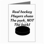 Chase The Puck Greeting Card