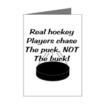 Chase The Puck Mini Greeting Card