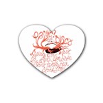 Panic At The Disco - Lying Is The Most Fun A Girl Have Without Taking Her Clothes Rubber Heart Coaster (4 pack)