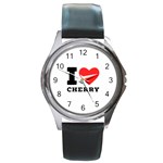 I love cherry Round Metal Watch