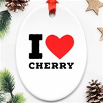 I love cherry Ornament (Oval)