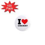 I love cherry 1  Mini Magnets (100 pack) 