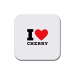 I love cherry Rubber Coaster (Square)