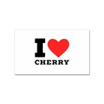 I love cherry Sticker (Rectangular)