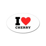 I love cherry Sticker Oval (100 pack)