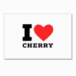 I love cherry Postcard 4 x 6  (Pkg of 10)