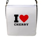 I love cherry Flap Closure Messenger Bag (L)