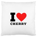 I love cherry Standard Premium Plush Fleece Cushion Case (One Side)