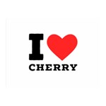 I love cherry Two Sides Premium Plush Fleece Blanket (Mini)