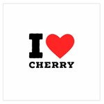 I love cherry Square Satin Scarf (36  x 36 )