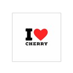 I love cherry Satin Bandana Scarf 22  x 22 