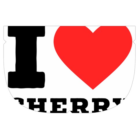 I love cherry Make Up Case (Large) from ArtsNow.com Side Left