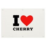 I love cherry Banner and Sign 6  x 4 