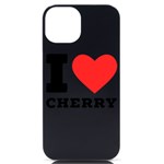 I love cherry iPhone 14 Black UV Print Case