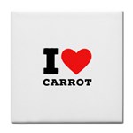 I love carrots  Tile Coaster