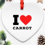 I love carrots  Ornament (Heart)