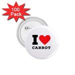 I love carrots  1.75  Buttons (100 pack) 