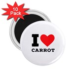 I love carrots  2.25  Magnets (10 pack) 