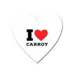 I love carrots  Heart Magnet