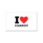 I love carrots  Sticker Rectangular (10 pack)