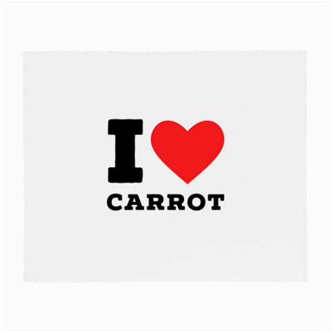 I love carrots  Small Glasses Cloth (2 Sides) from ArtsNow.com Front