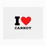 I love carrots  Small Glasses Cloth (2 Sides)