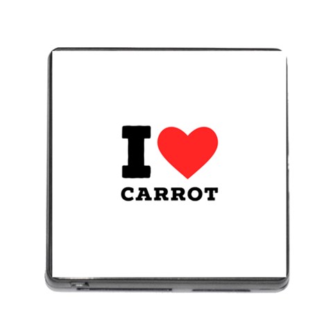 I love carrots  Memory Card Reader (Square 5 Slot) from ArtsNow.com Front