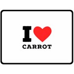 I love carrots  Fleece Blanket (Large)