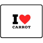 I love carrots  Fleece Blanket (Medium)