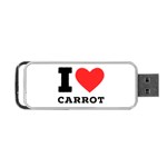 I love carrots  Portable USB Flash (One Side)