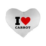 I love carrots  Standard 16  Premium Heart Shape Cushions