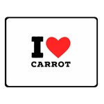 I love carrots  Two Sides Fleece Blanket (Small)