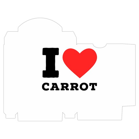 I love carrots  Playing Cards Single Design (Rectangle) with Custom Box from ArtsNow.com Poker Box