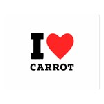 I love carrots  Premium Plush Fleece Blanket (Large)