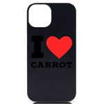 I love carrots  iPhone 14 Black UV Print Case