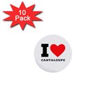 I love cantaloupe  1  Mini Buttons (10 pack) 