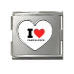 I love cantaloupe  Mega Link Heart Italian Charm (18mm)