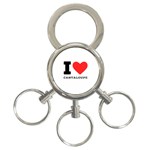 I love cantaloupe  3-Ring Key Chain