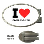 I love cantaloupe  Money Clips (Oval) 