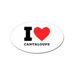 I love cantaloupe  Sticker (Oval)