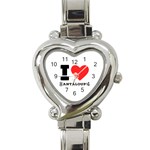 I love cantaloupe  Heart Italian Charm Watch