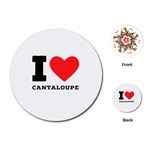 I love cantaloupe  Playing Cards Single Design (Round)