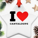 I love cantaloupe  Star Ornament (Two Sides)