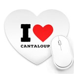 I love cantaloupe  Heart Mousepad